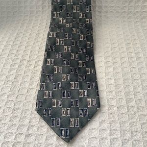 Enzo Felini Roma-Paris Vintage Handmade 100% Silk Print Tie